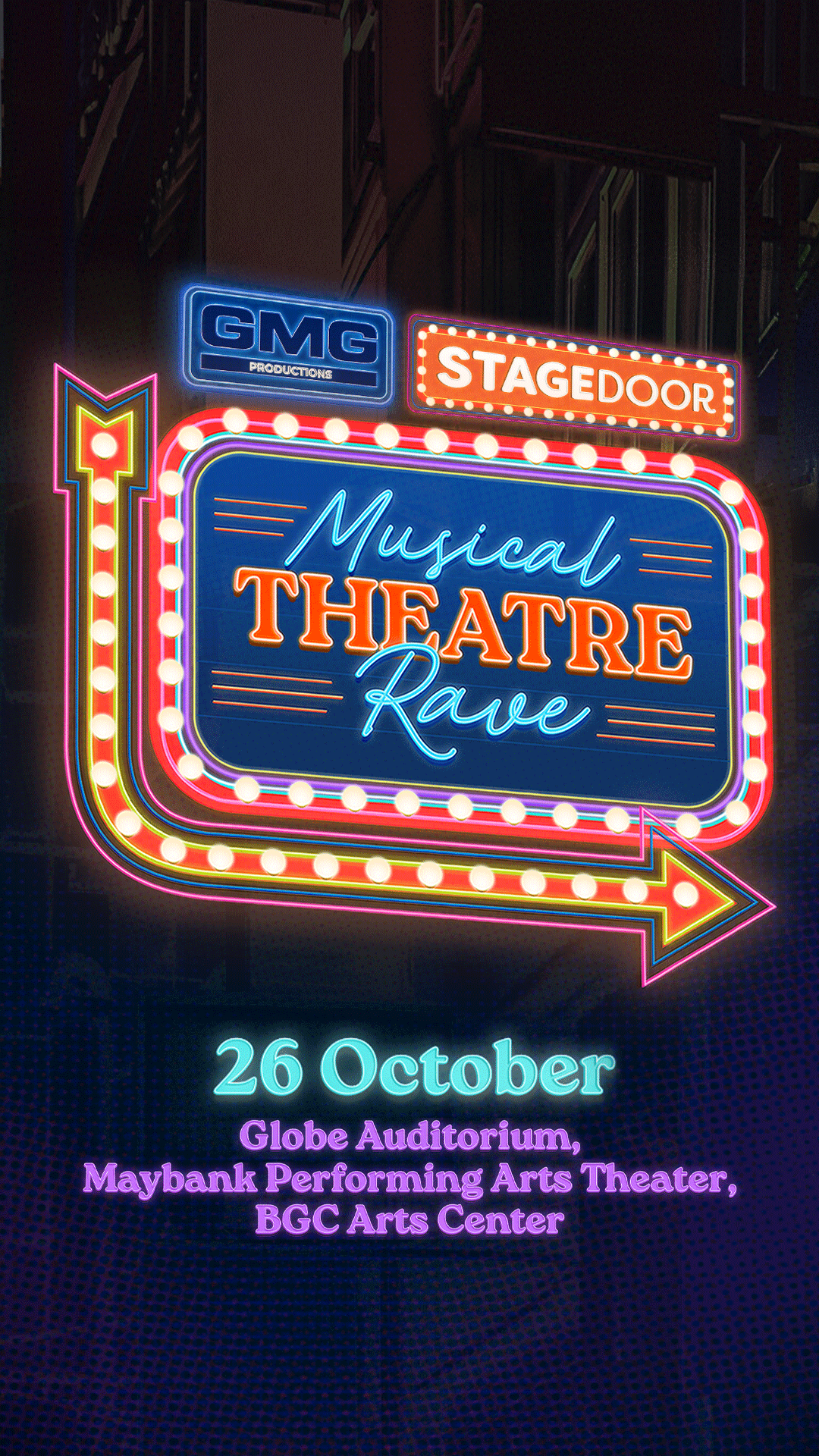 StageDoor by GMG Productions' Musical Rave will take place on October 26, 2024