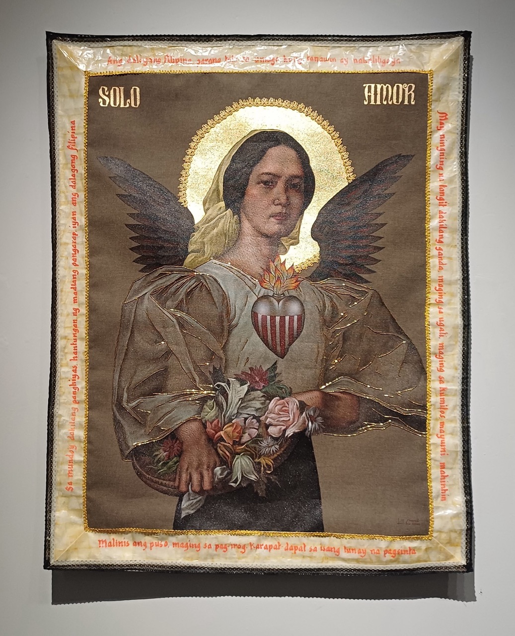 "Mater Piedad Fernanda" by Leslie De Chavez; "Sabel" Benedicto by Benedicto "BenCab" Cabrera; "Emerald Canopies" by Faris Nakamura