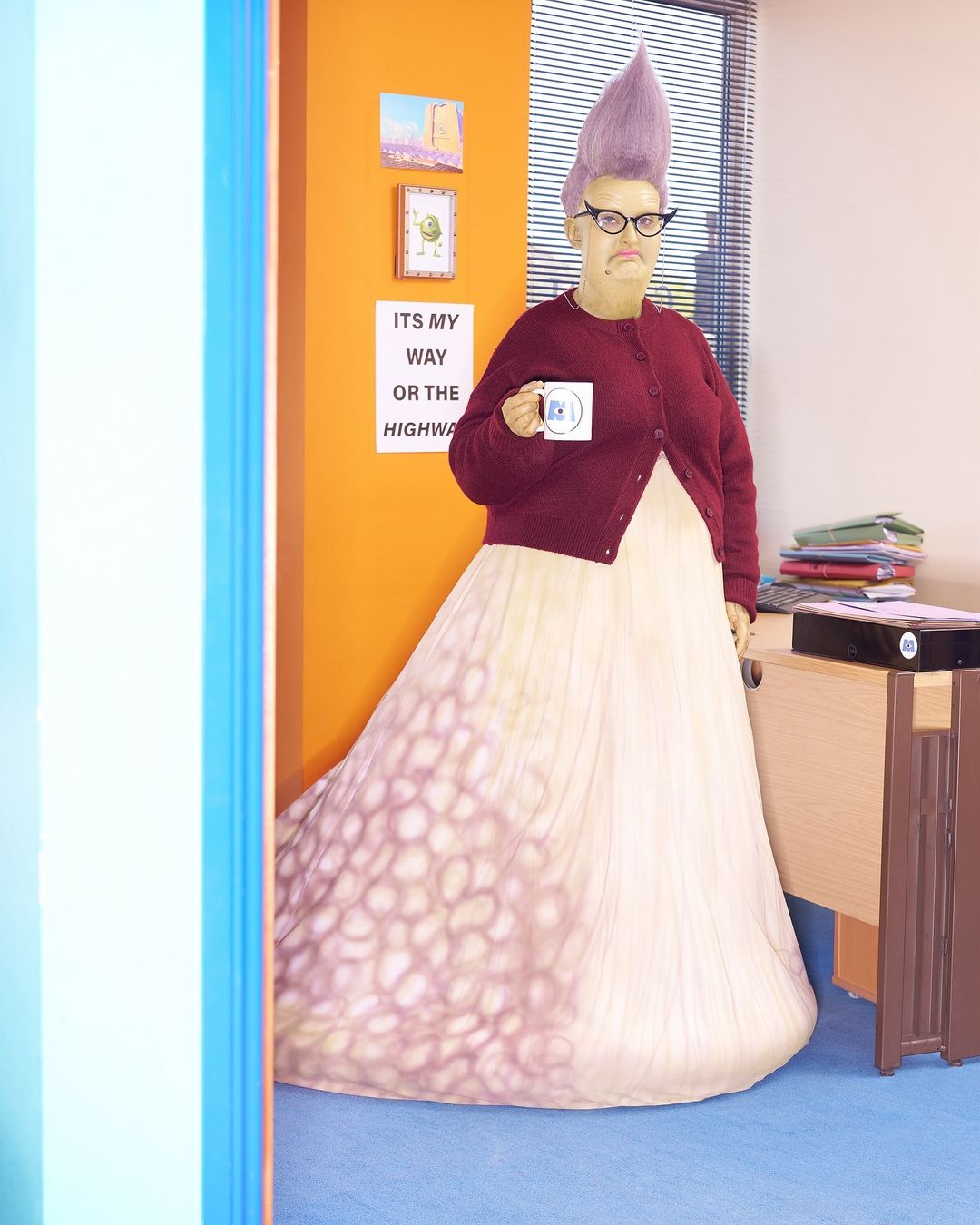 Amelia Dimoldenberg as Roz from Monsters Inc.