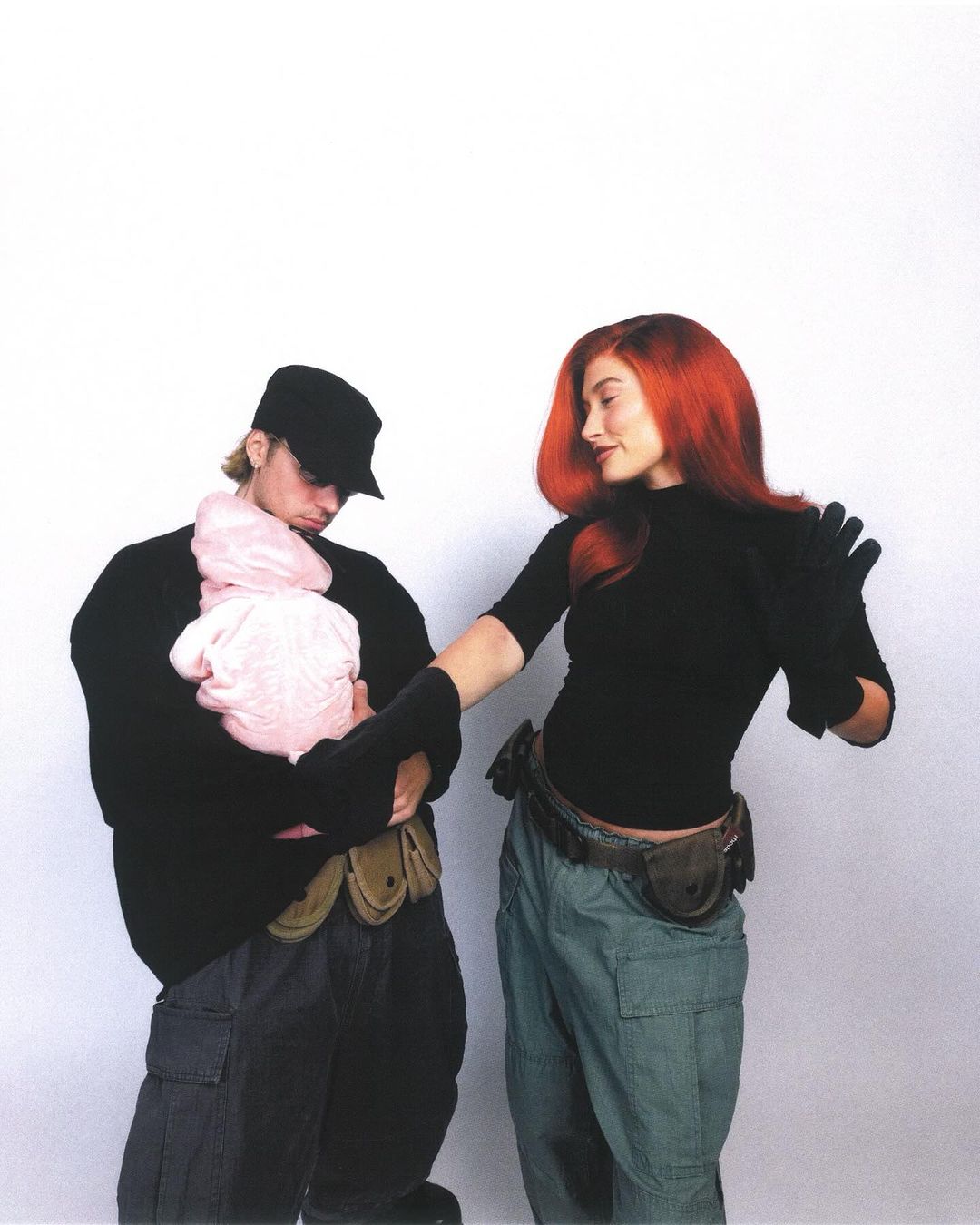 Justin and Hailey Bieber as Kim Possible characters