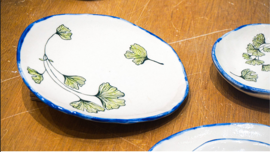 Ginkgo plate Nostalgia