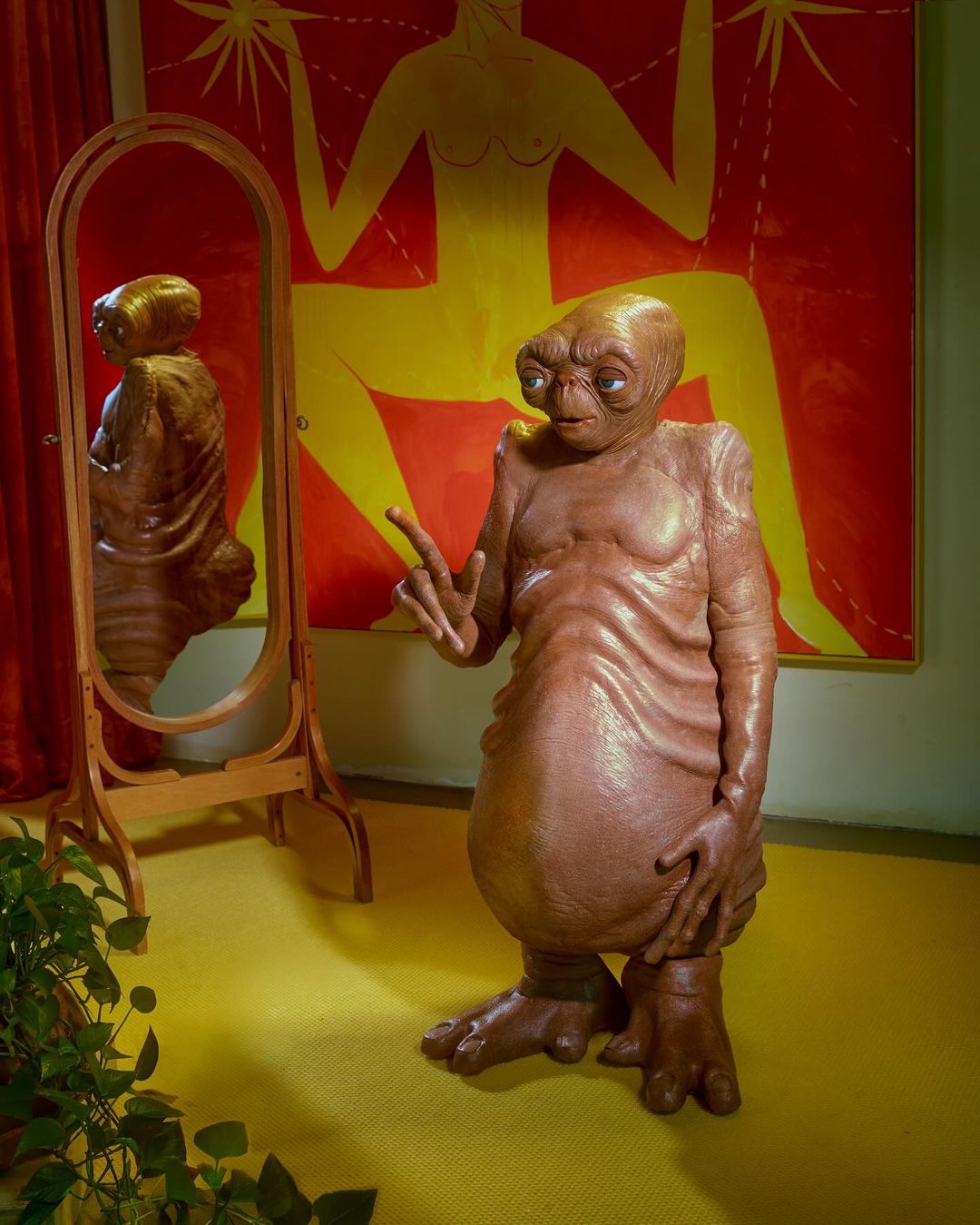 Janelle Monáe as E.T. for Halloween