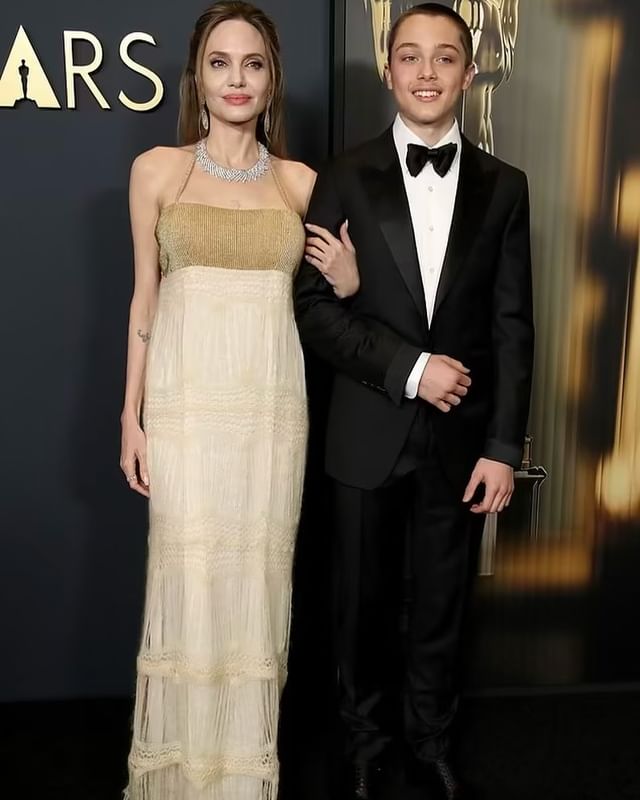 Angelina Jolie and Knox Jolie-Pitt