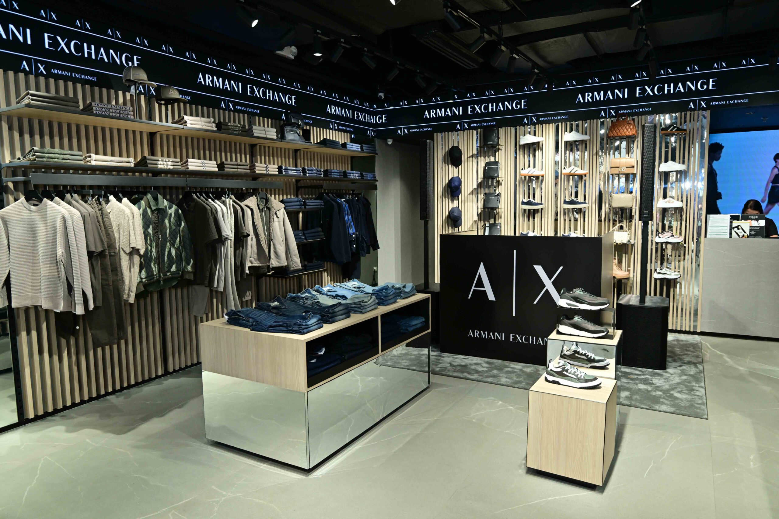 Armani Exchange launches its Fall/Winter 2024 Collection in its newly renovated store at Corte de las Palmas, Alabang Town Center