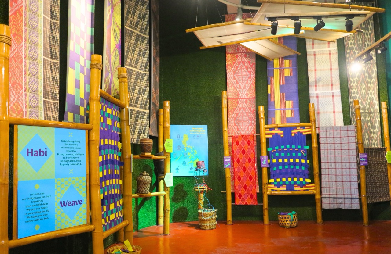 Vibrant spaces inside the reimagined Museo Pambata include the Habi Area, Himih Area, Kalikasan Room, and Pamayanan Room
