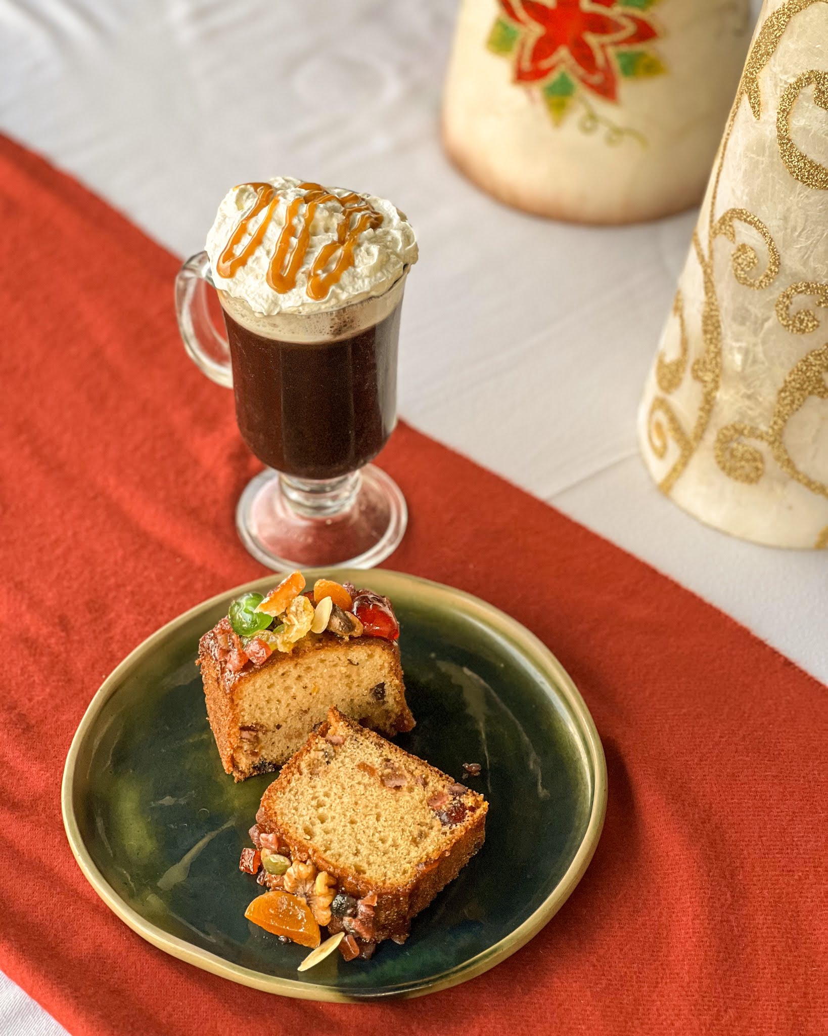 Hot chocolate and fruit cake at Anya Resort Tagaytay