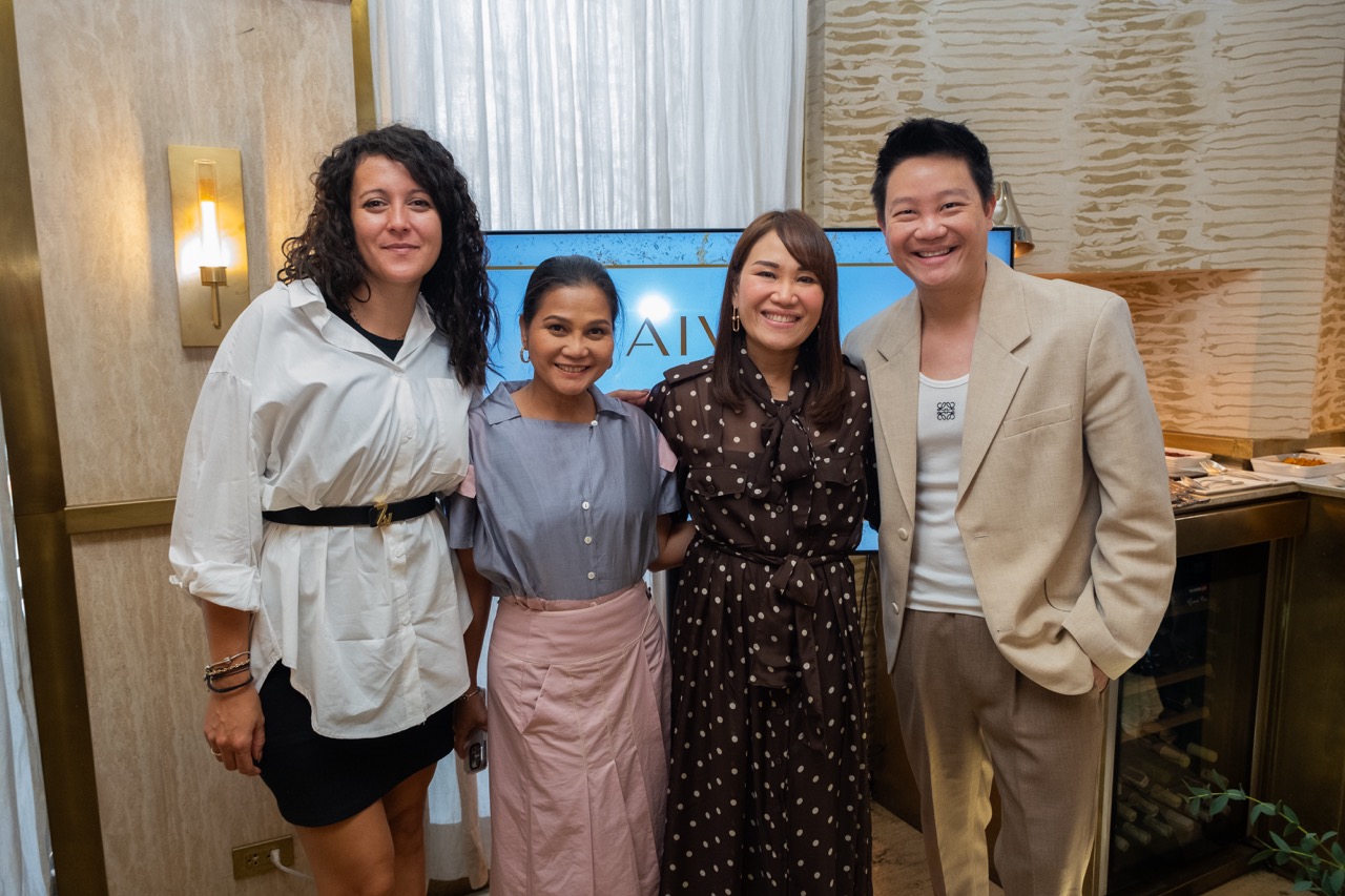 Kay Langomazino, export manager of Deleo; Cherryl Glazer, president and CEO of Spectrumed; Dr. Aivee Teo; and Dr. Z Teo