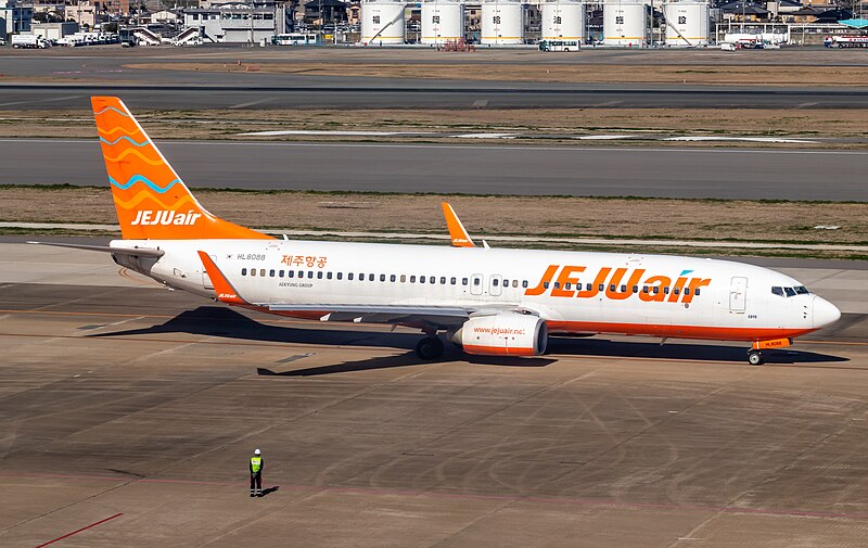 A picture of the HL8088 aircraft involved in the Jeju Air flight 7C 2216 accident, back in 2023
