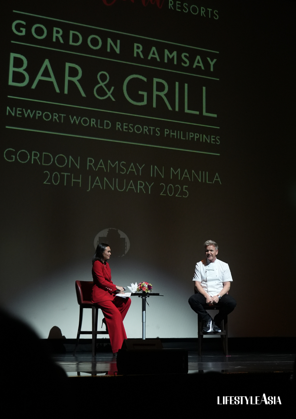Issa Litton hosts Gordon Ramsay Live In Manila, a by-invitation only event, presented by Newport World Resorts, highlighting the celebrated restaurateur's future projects set to continue igniting the Philippine dining scene