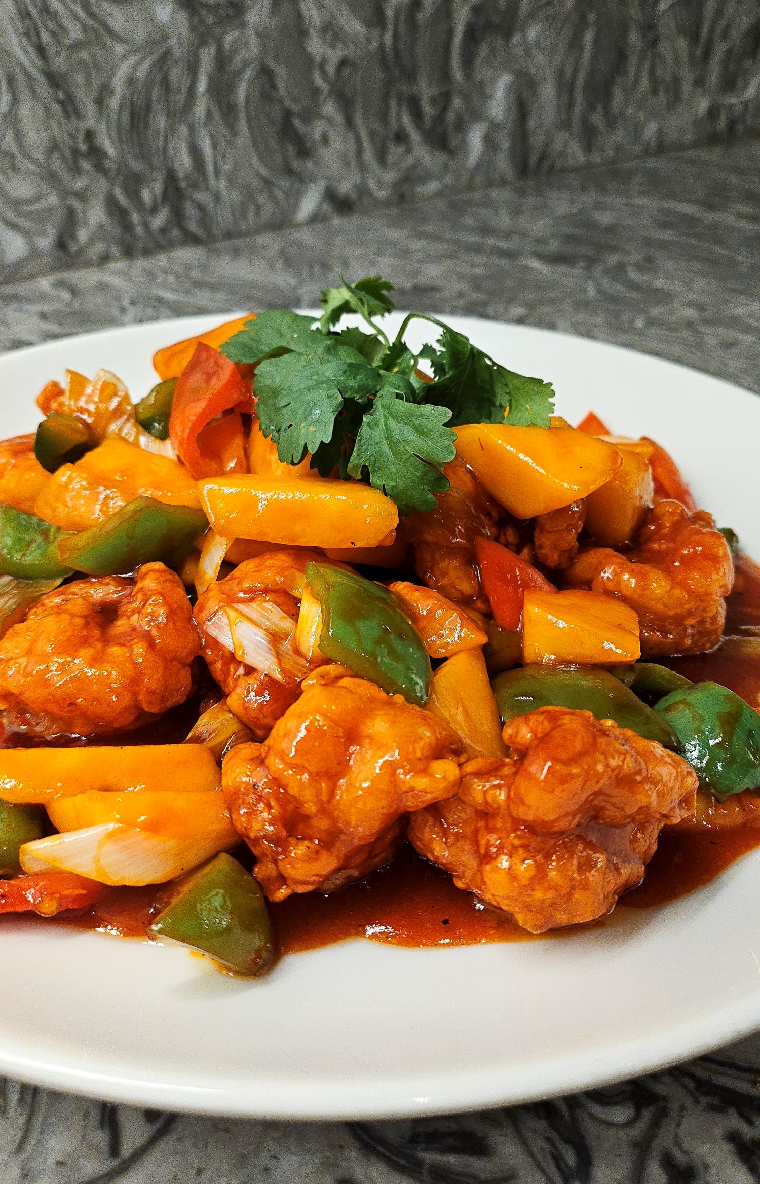 Sweet and Sour Prawns with Cantaloupe