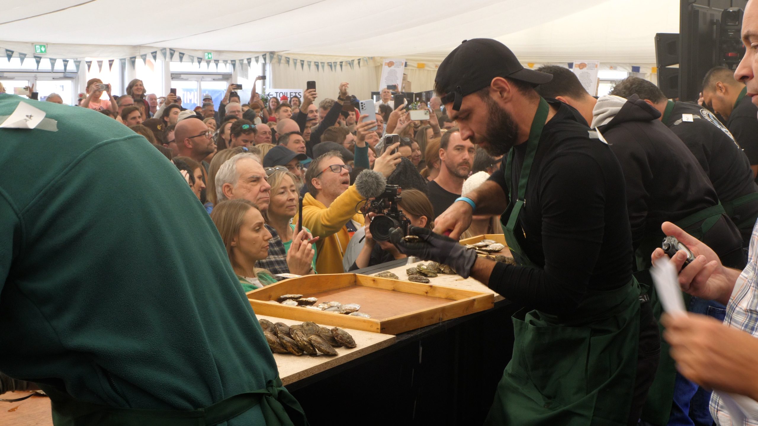 Oyster shucking at the Galway Oyster Seafood Festival 2024 food events