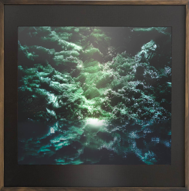 "Malachite no. 1" and "Tourmaline no. 19" Johann Guasch Capture and Release Space Encounters