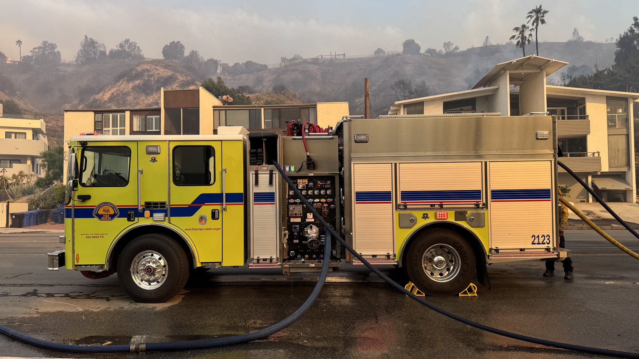 Over a thousand firefighting personnel are now deployed in Southern California