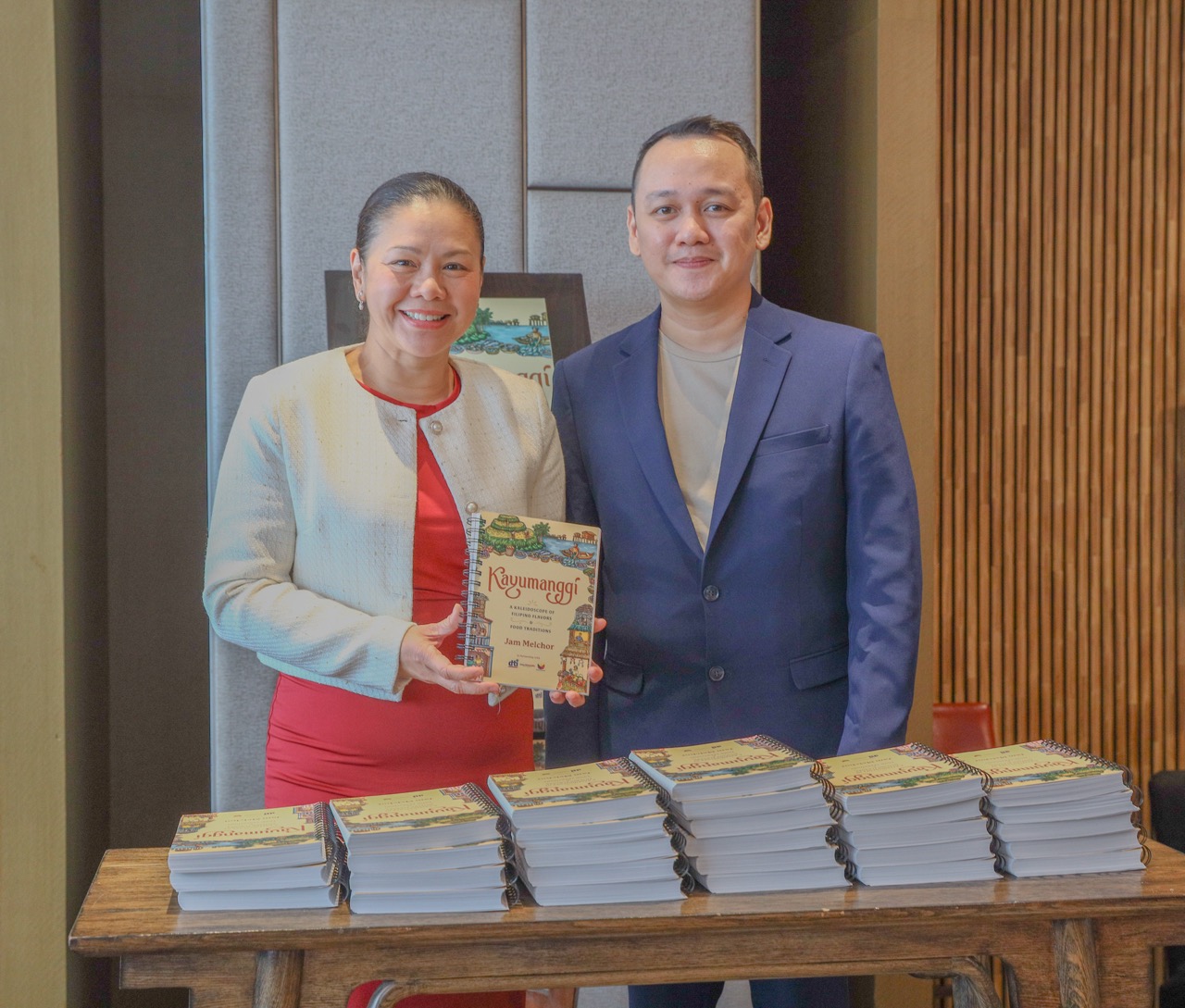 Department of Trade and Industry Assistant Secretary Nylah Rizza Bautista and Chef Jam Melchor 