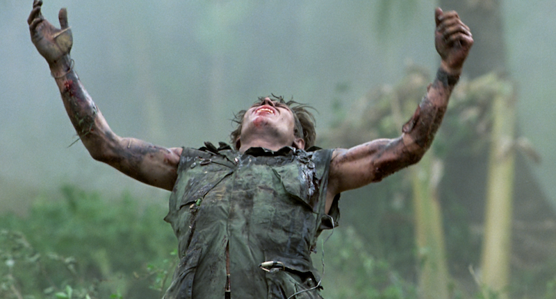 Best Picture Oscar winner "Platoon" is hailed for its realistic depiction of the Vietnam War 