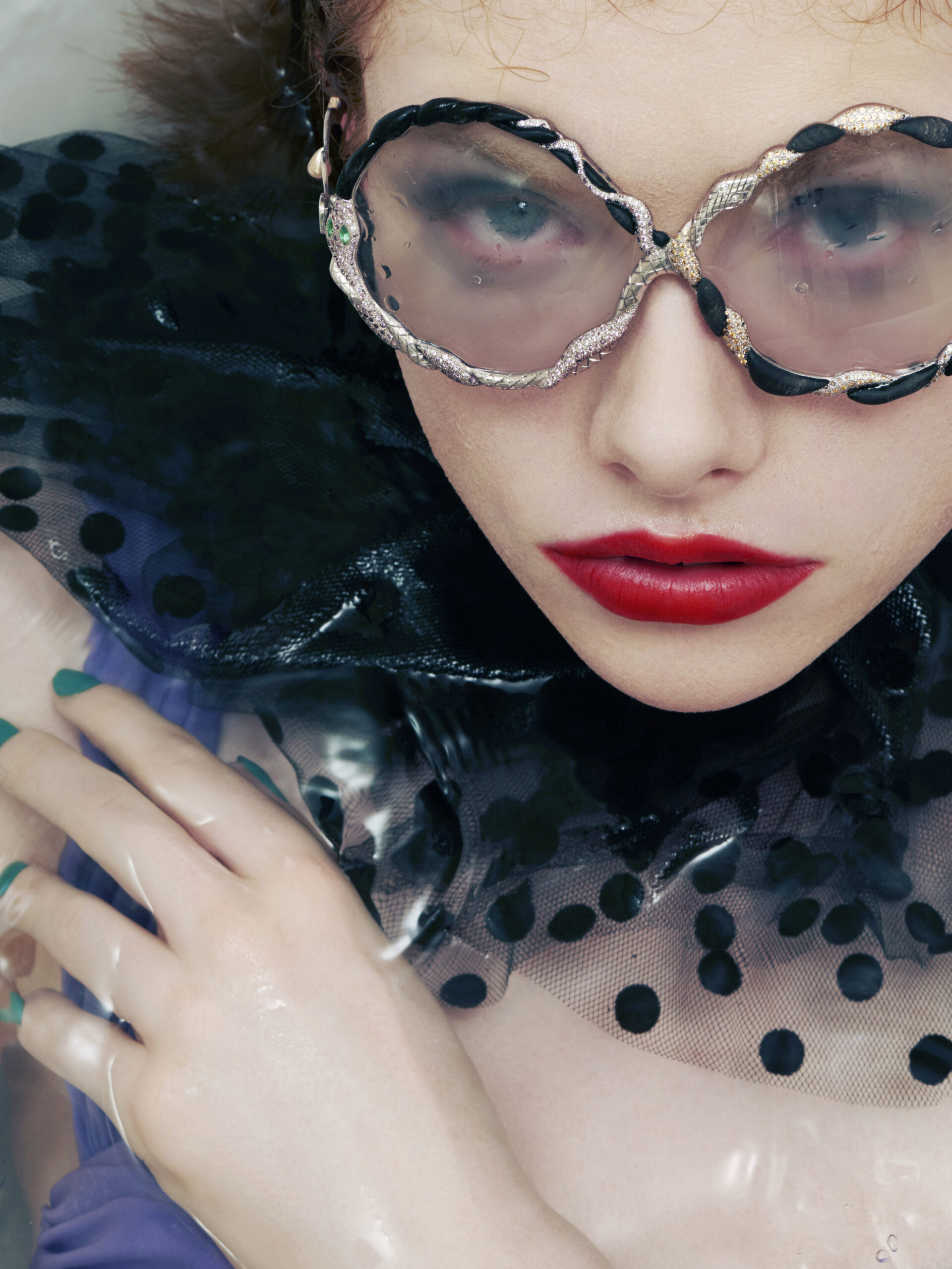 Three Serpents high jewelry eyewear  by Francis de Lara 