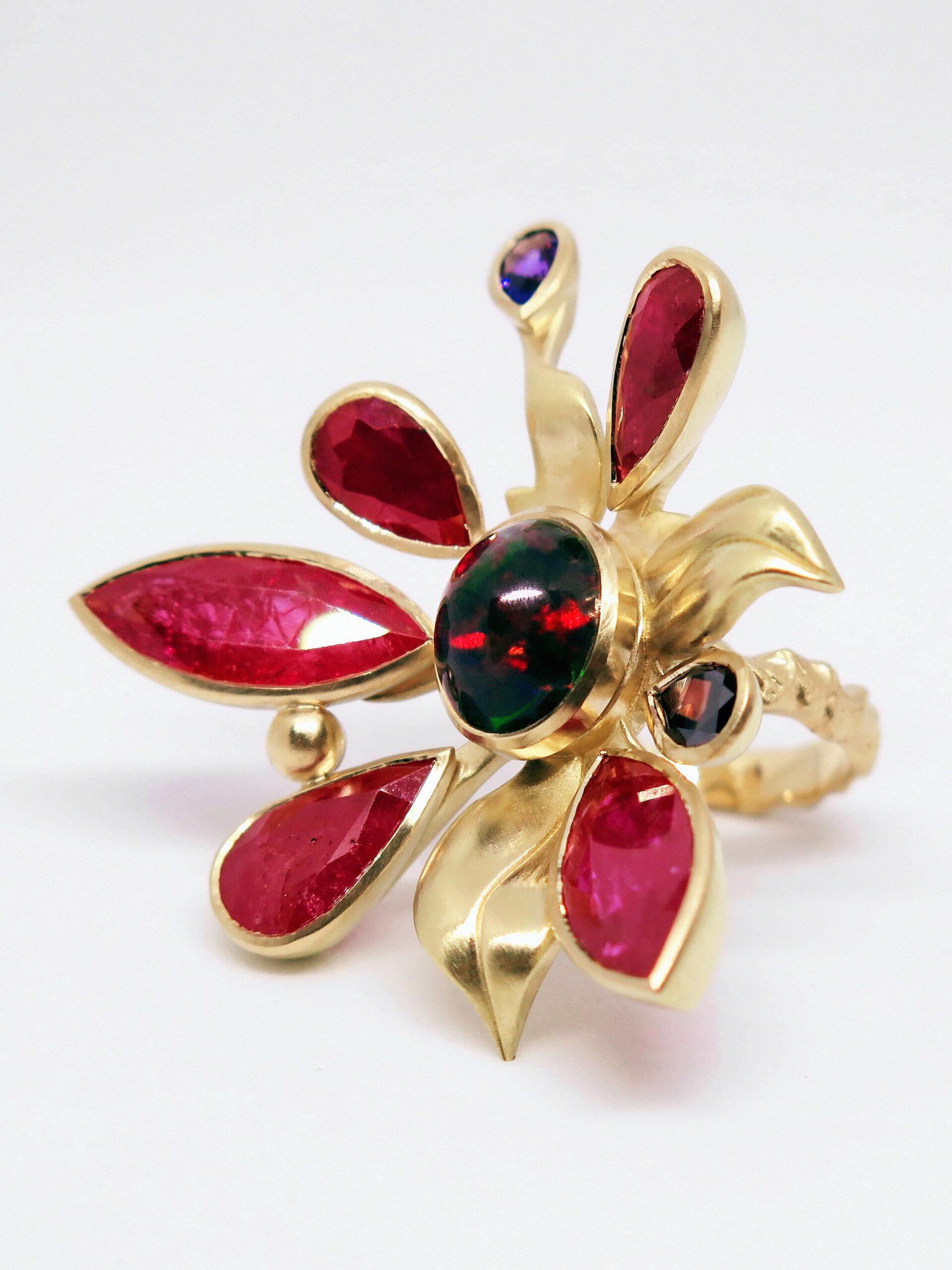 Safari Sunset Bloom ring by Francis de Lara