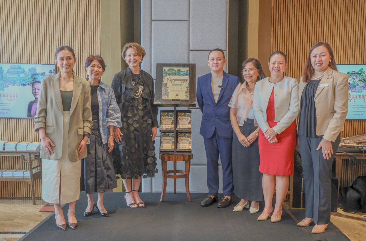 Newport World Resorts director for corporate communications Joy Andrade; Philippine culinary historian and heritage advocate Felice Prudente Sta. Maria; United States Ambassador to the Philippines MaryKay Carlson; Philippine Culinary Heritage Movement founder Chef Jose Antonio Miguel “Jam” Melchor; Department of Trade and Industry Assistant Secretary Dr. Leonila Baluyut; Department of Trade and Industry Assistant Secretary Nylah Rizza Bautista; and Sheraton Manila Hotel general manager Anna Vergara