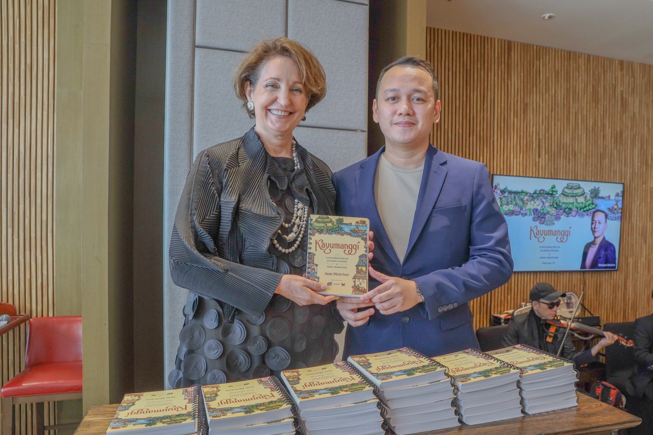 United States Ambassador to the Philippines MaryKay Carlson with Chef Jam Melchor