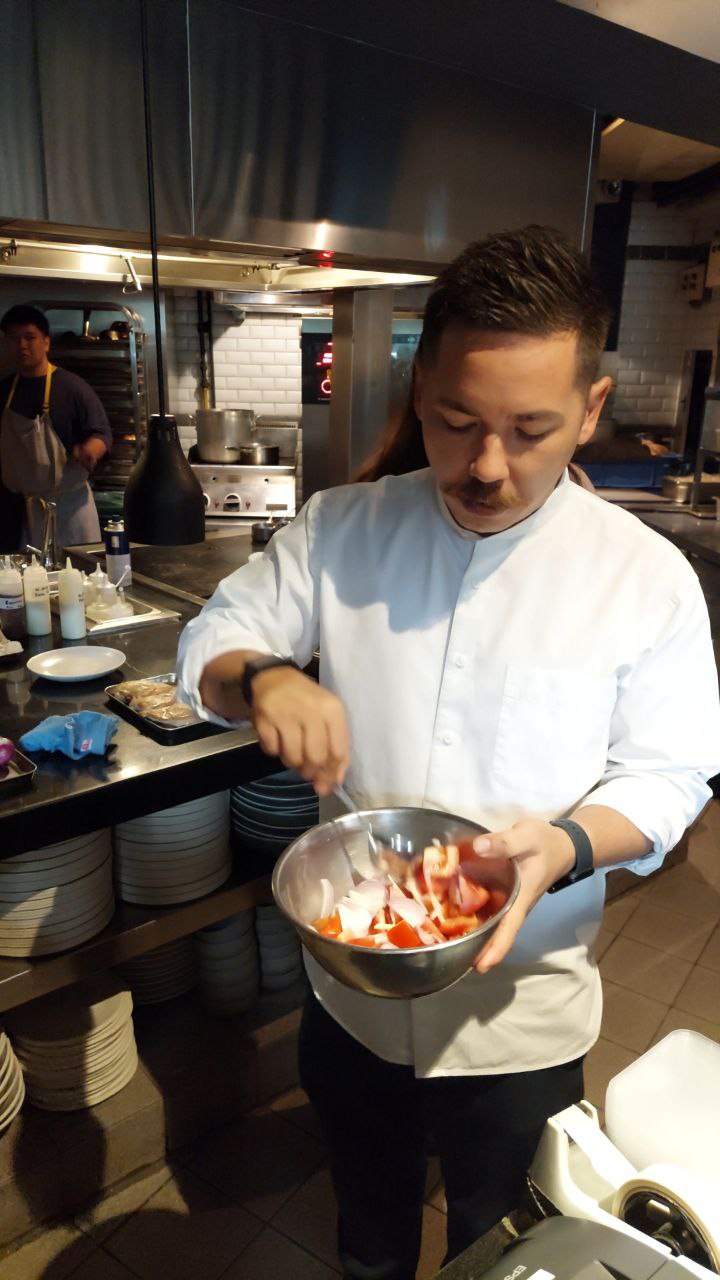 Boutwood recommends mixing salad dressing with firmer vegetables to keep the lettuce crisp healthy meal prep