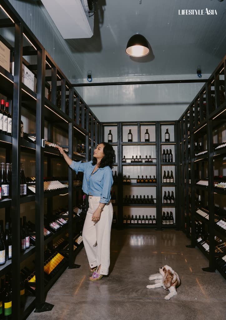 Kai gives us a tour around (Super)Natural Wine's headquarters, together with the team: Bettina Almario, key account officer; Chie Gatchalian, general manager;  Luis Locsin, F&B Consultant; Michael Beltran, operations manager; co-founder Rashid Delgado; and Gaucho, the team’s Ambassa-dog
