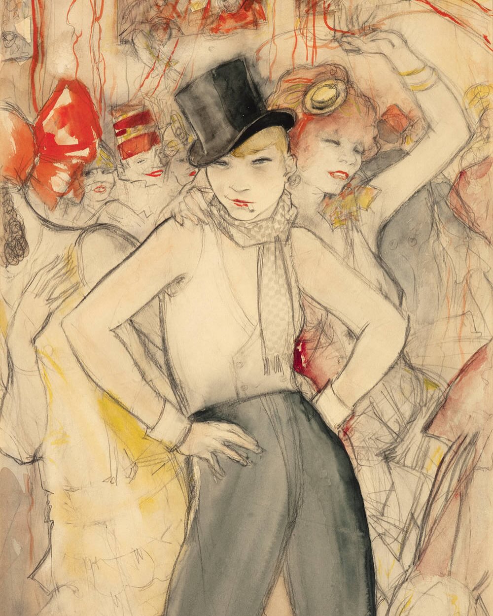 Works by Jeanne Mammen and Amrita Sher-Gil women artists