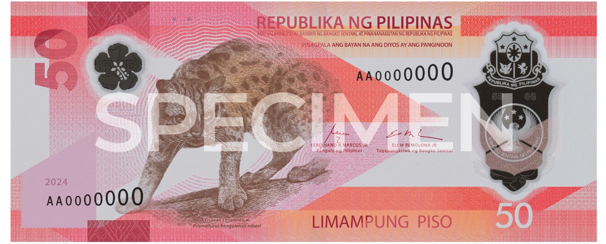 The Visayan leopard cat banknotes