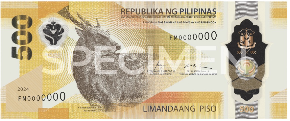 The Visayan spotted deer banknotes