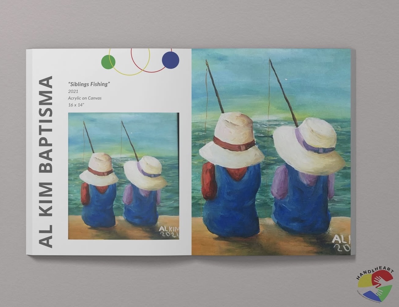 Artworks by PWD artist Al Kim Baptisma, contemporary artist Jesse Esplana, and masters Ramon Orlina and Arturo Luz that will be included in " Artful Hands , Open Hearts"