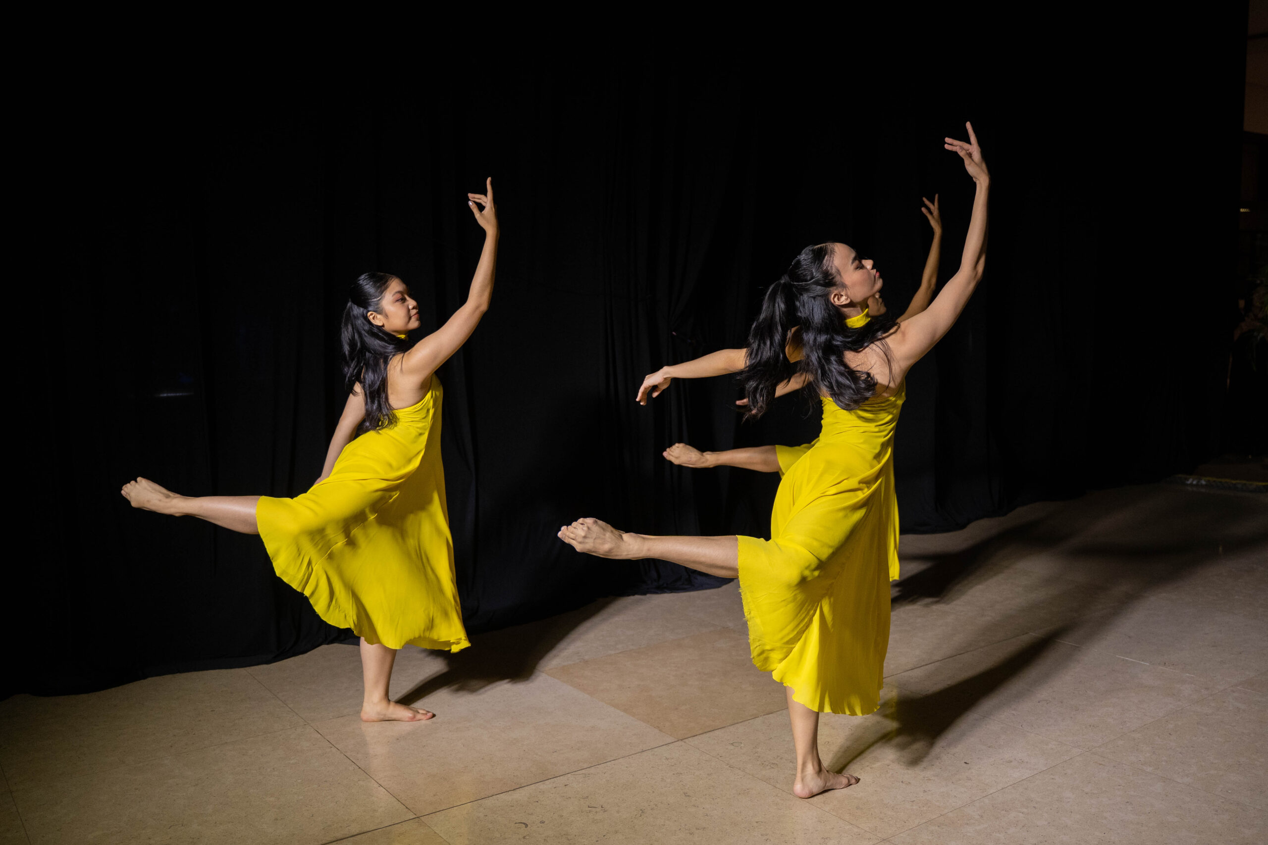 The exhibition's unveiling kicked off with a mesmerizing performance by ballerinas from Steps Dance Studio, who added another layer to the artistic showcase