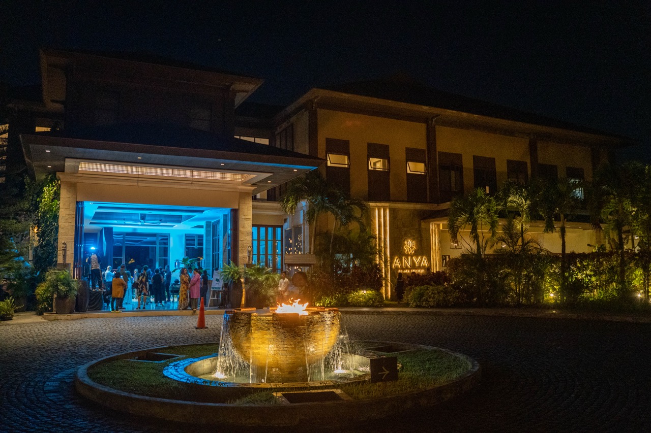 The Anya Resort lobby during the launch of Orlina's "Visions in Glass"