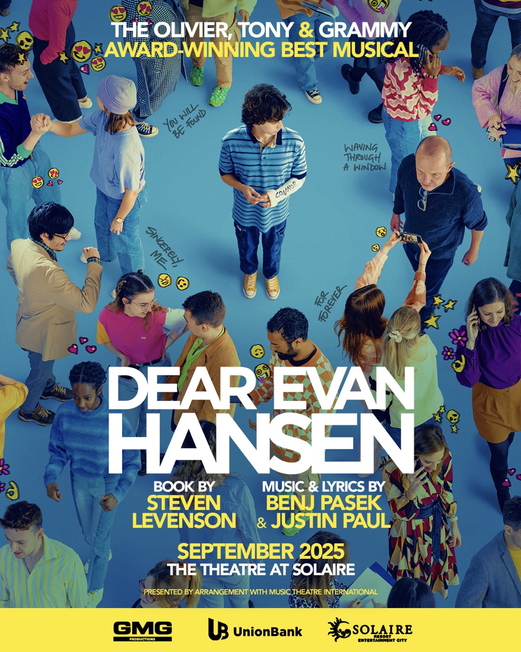 Dear Evan Hansen musical Manila poster