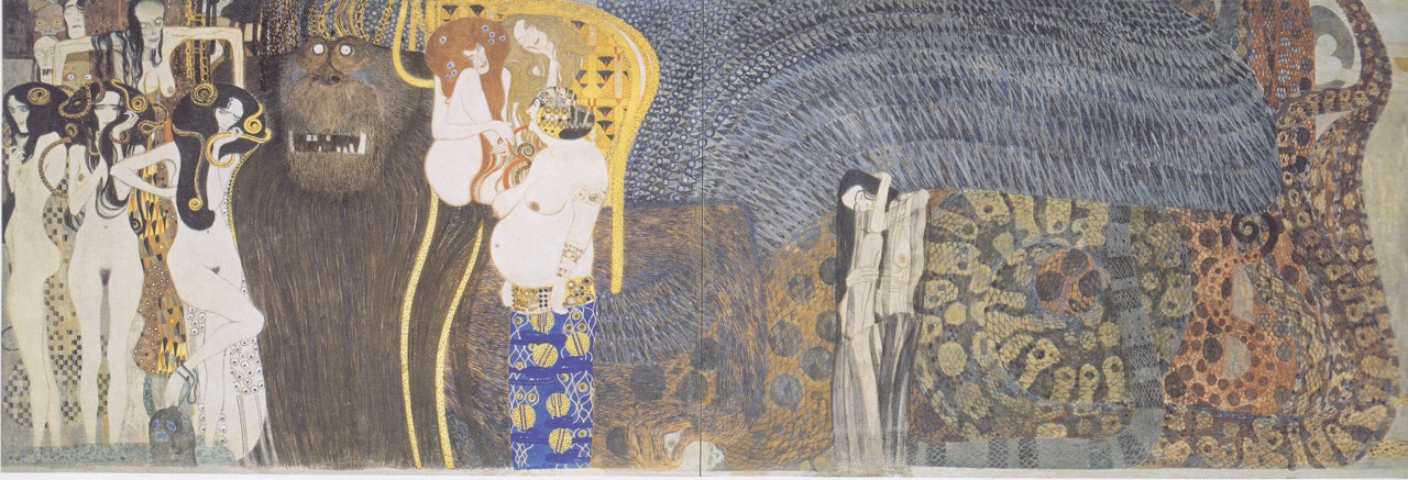 A section of Gustav Klimt’s “Beethoven Frieze,” which is said to carry influences from the Glasgow Four, including Margaret Macdonald Mackintosh