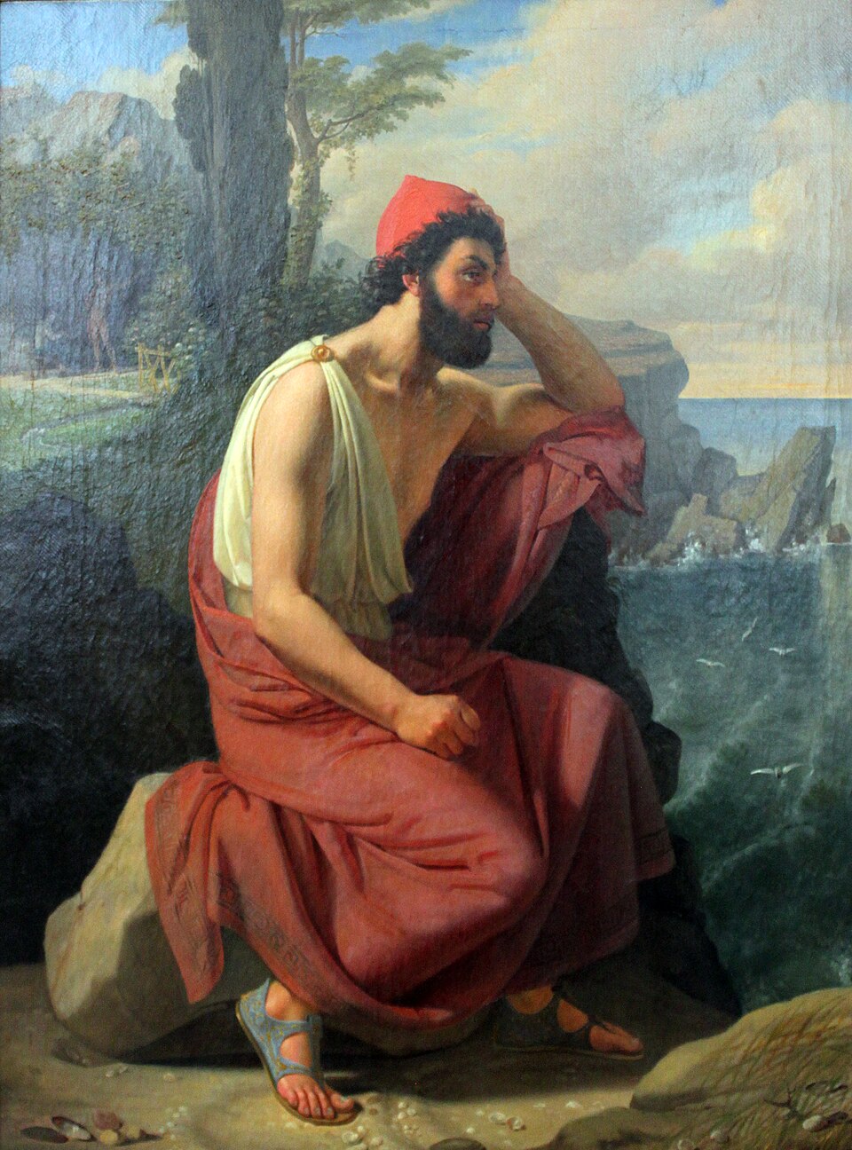 "Odysseus on the Island of Calypso" by Ditlev Blunck