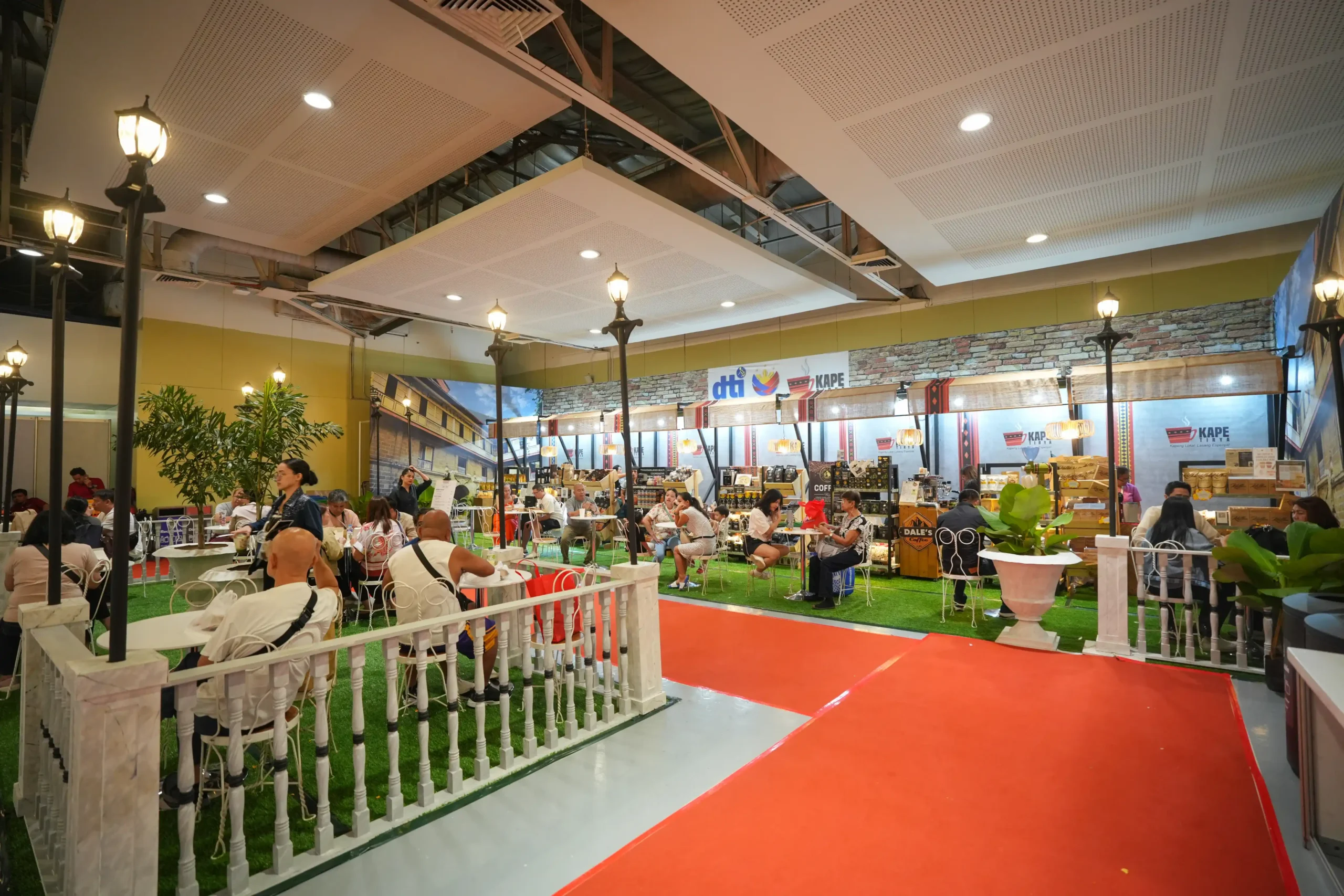 Inside the dining section of the 2025 Bagong Pilipinas National Food Fair