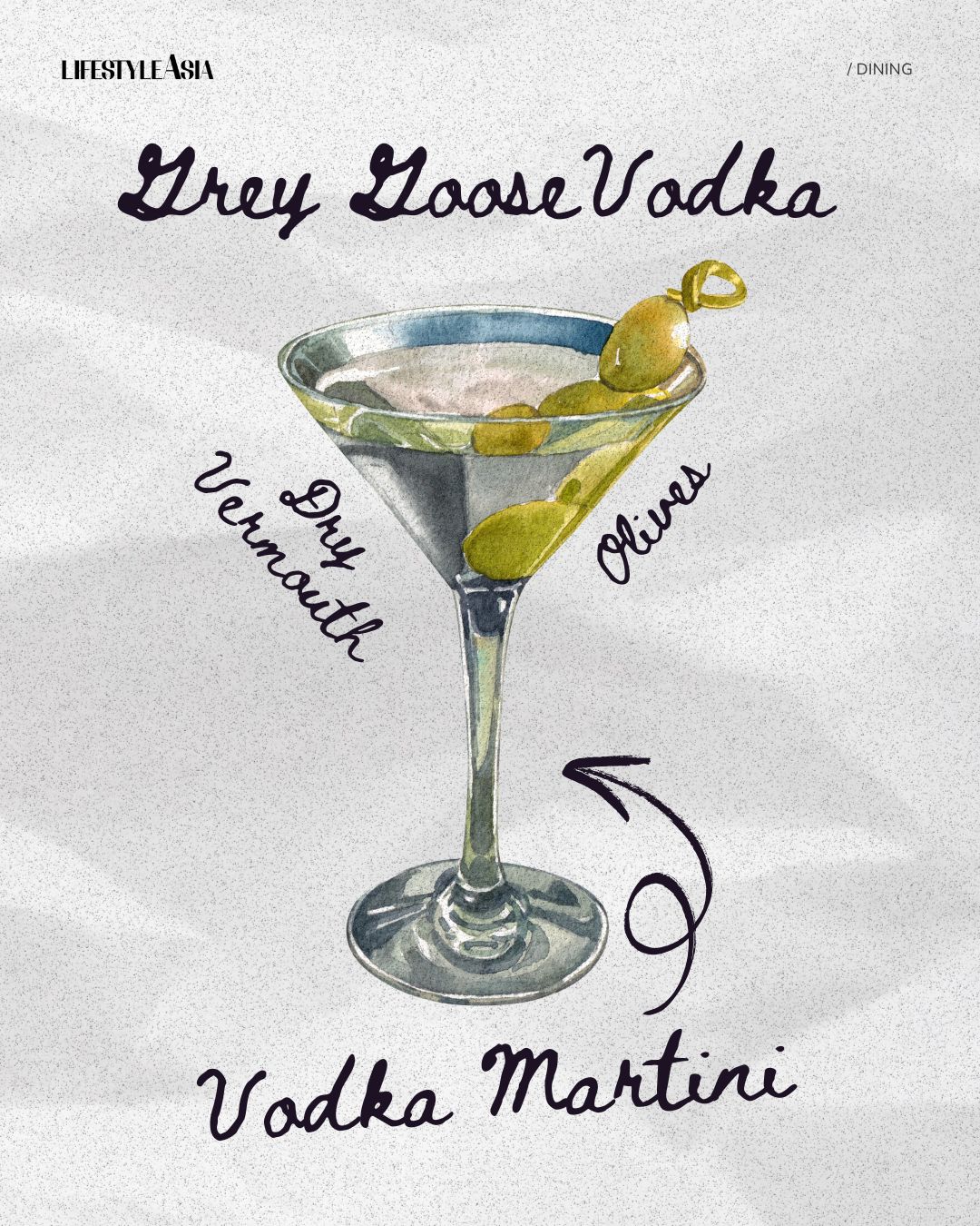 Martini cocktail 