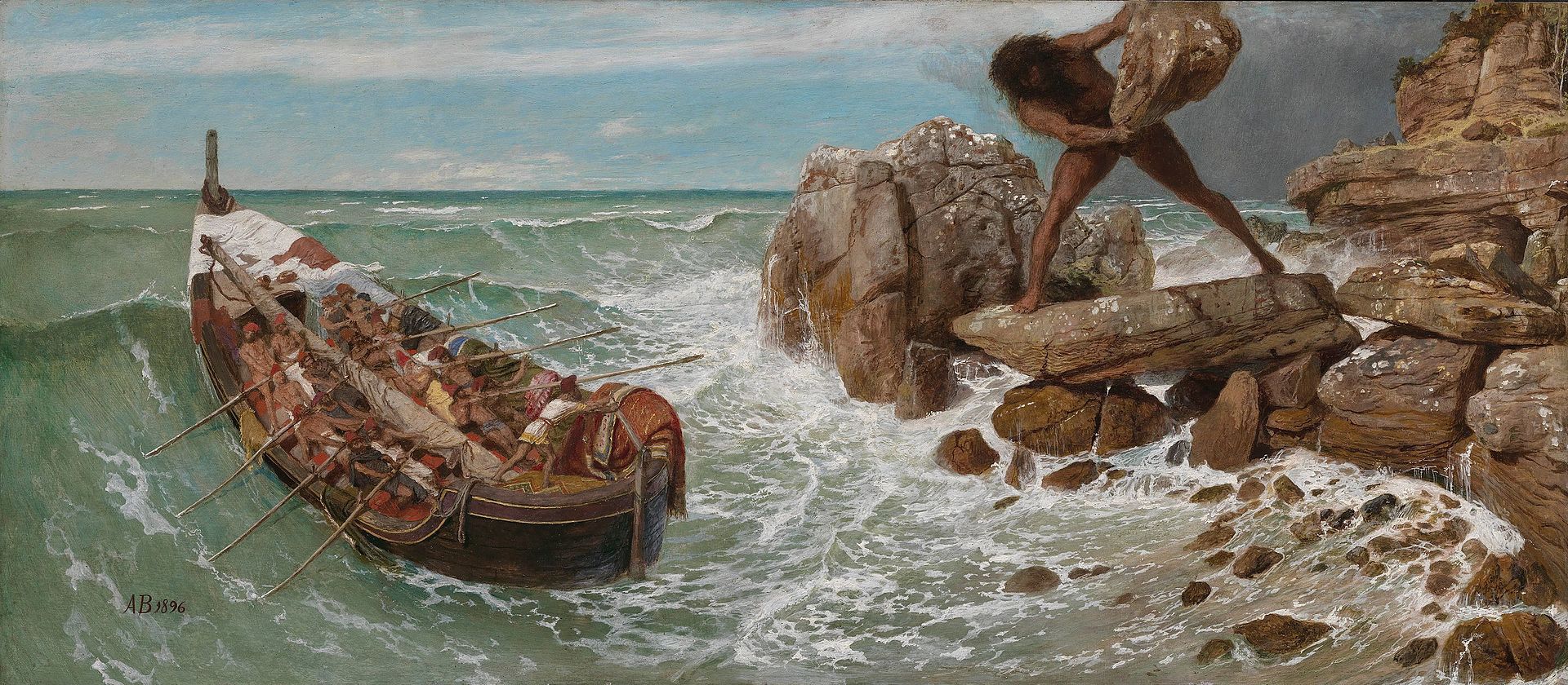 "Odysseus and Polyphemus" (1896) by Arnold Böcklin