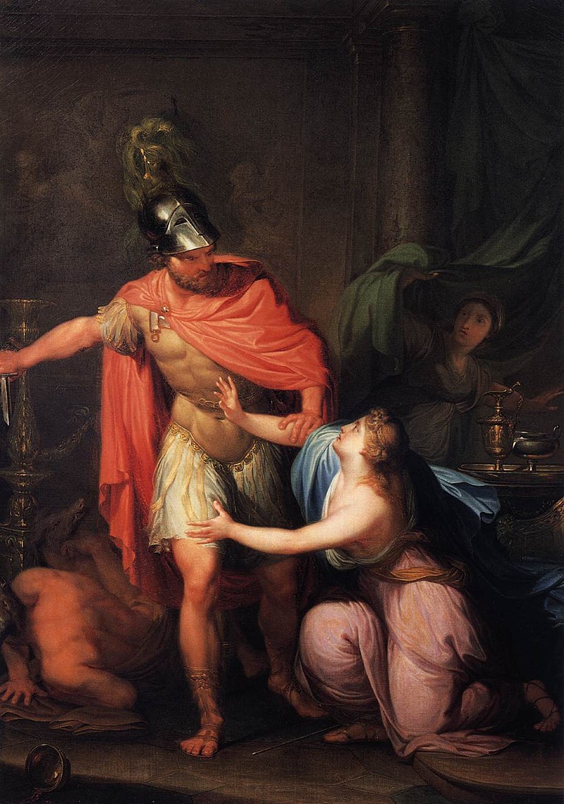 "Circe and Odysseus" (c.1785) by Hubert Maurer