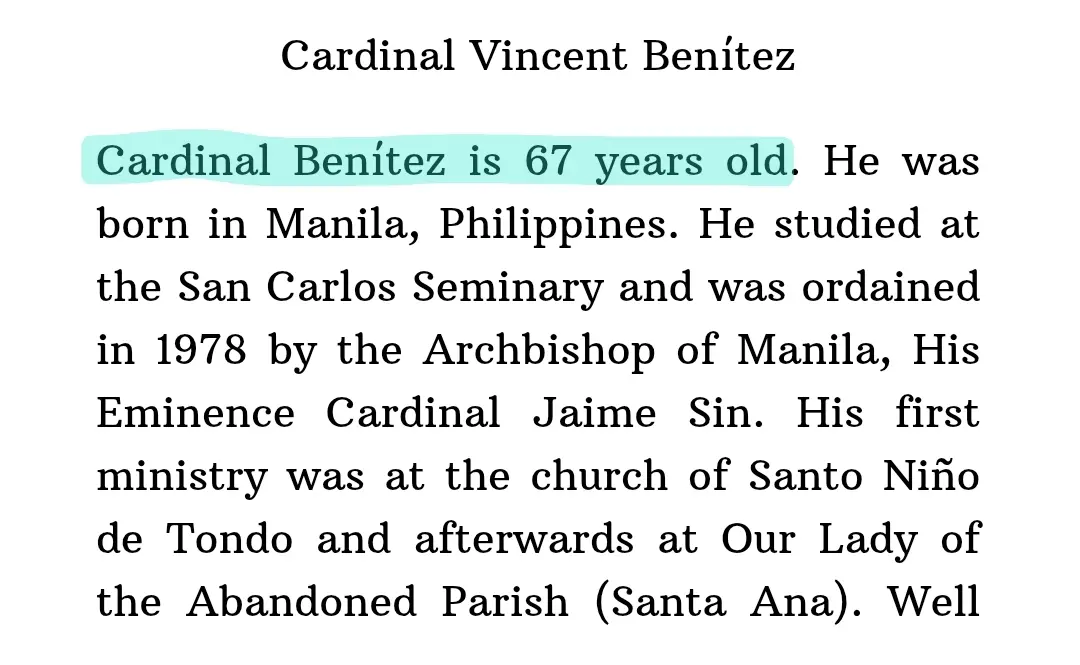 An excerpt from the Conclave novel by Robert Harris