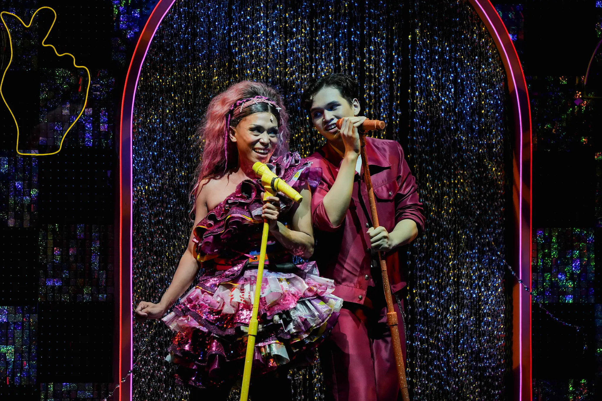 Phi Palmos and Omar Uddin play the musical's love team