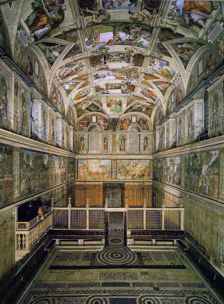 Inside the Sistine Chapel where the papal conclave is held