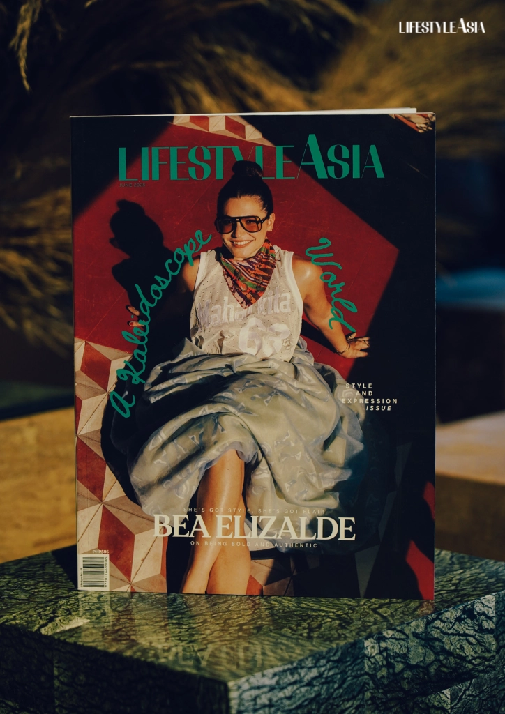 Bea Elizalde on the cover of Lifestyle Asia June 2025; Kerry Tinga with Bea's parents, Sofia Zobel Elizalde and Francisco "Patxi" Elizalde 