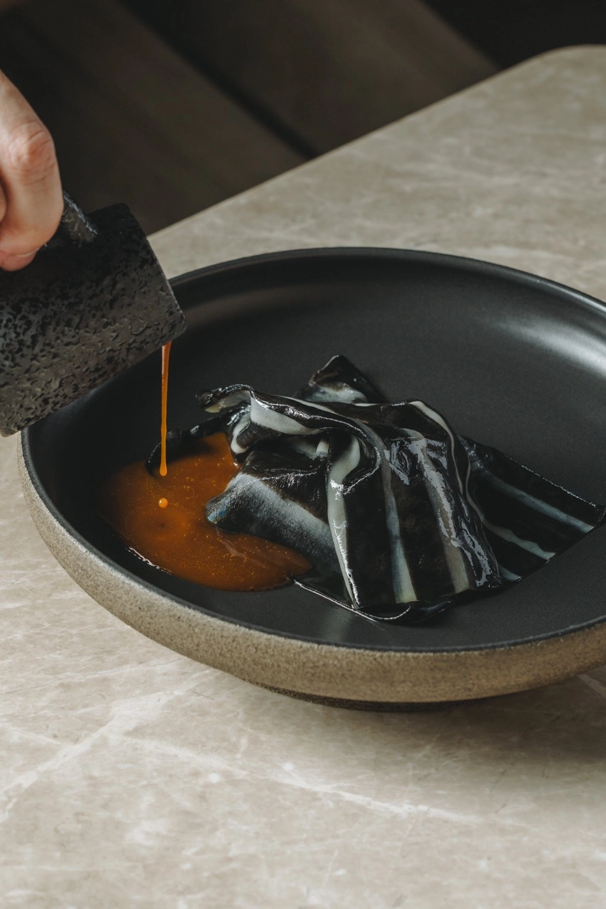 A5 Wagyu Balbacua Taupe Dining Elements Menu