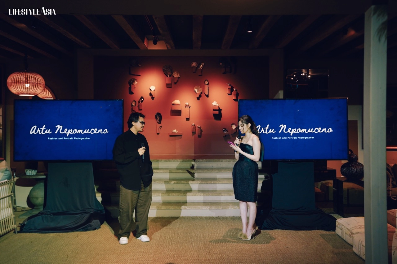 Photographer Artu Nepomuceno and Lifestyle Asia Chief of Editorial Content Kerry Tinga in conversation during Art After Dark