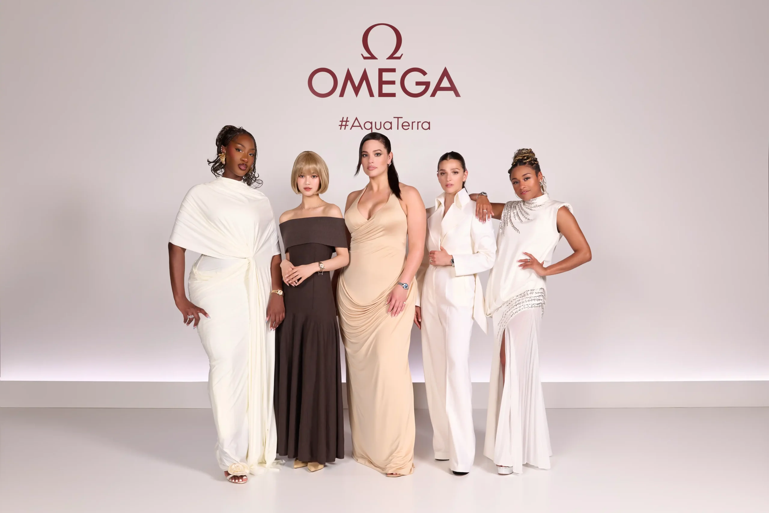 Omega ambassadors for Aqua Terra in 30mm