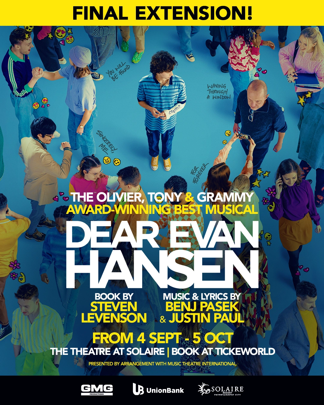 Poster of Dear Evan Hansen International Tour Manila September 2025