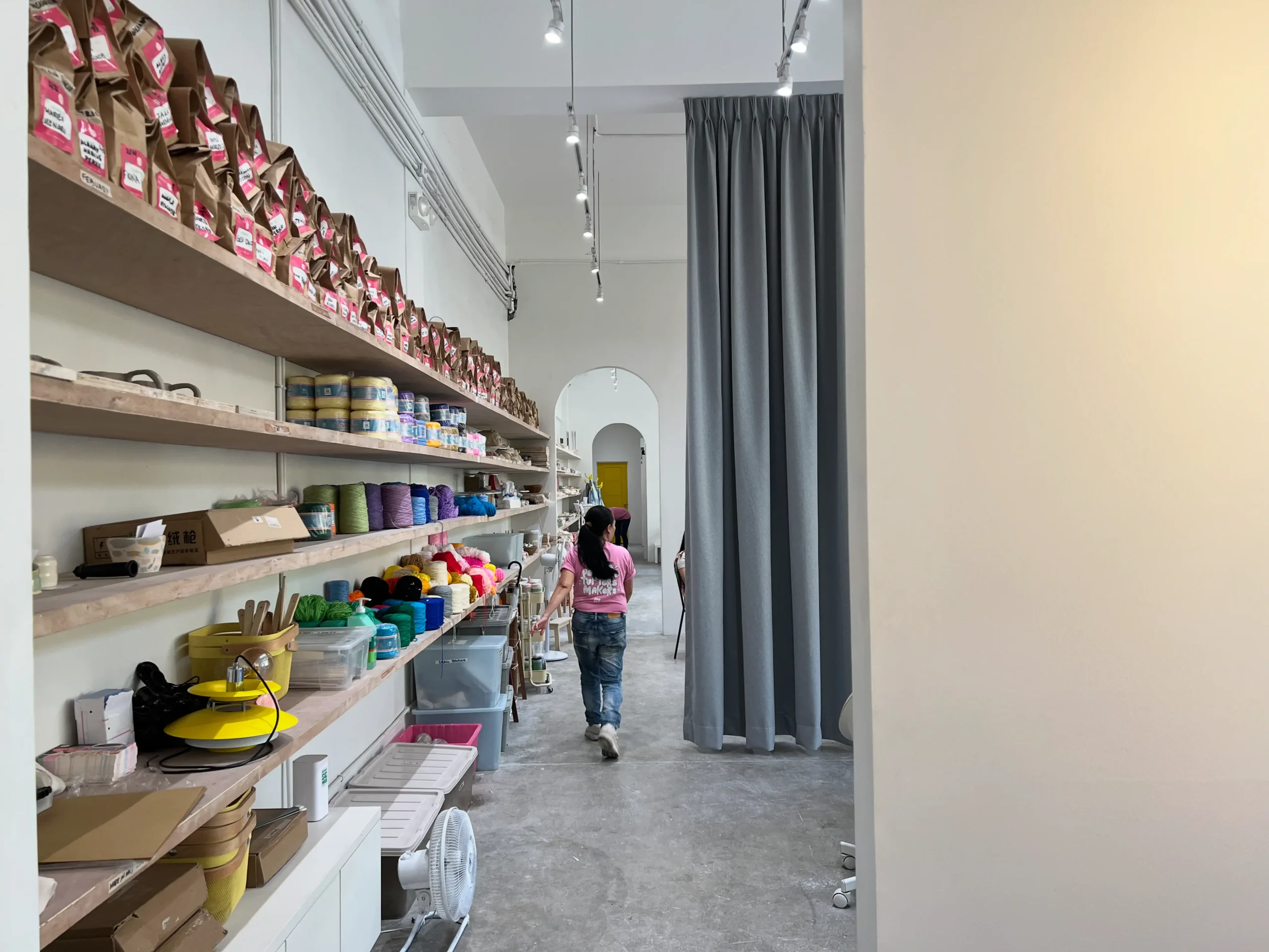 Bumi & Ashe instructor walking down the Makati branch main hall