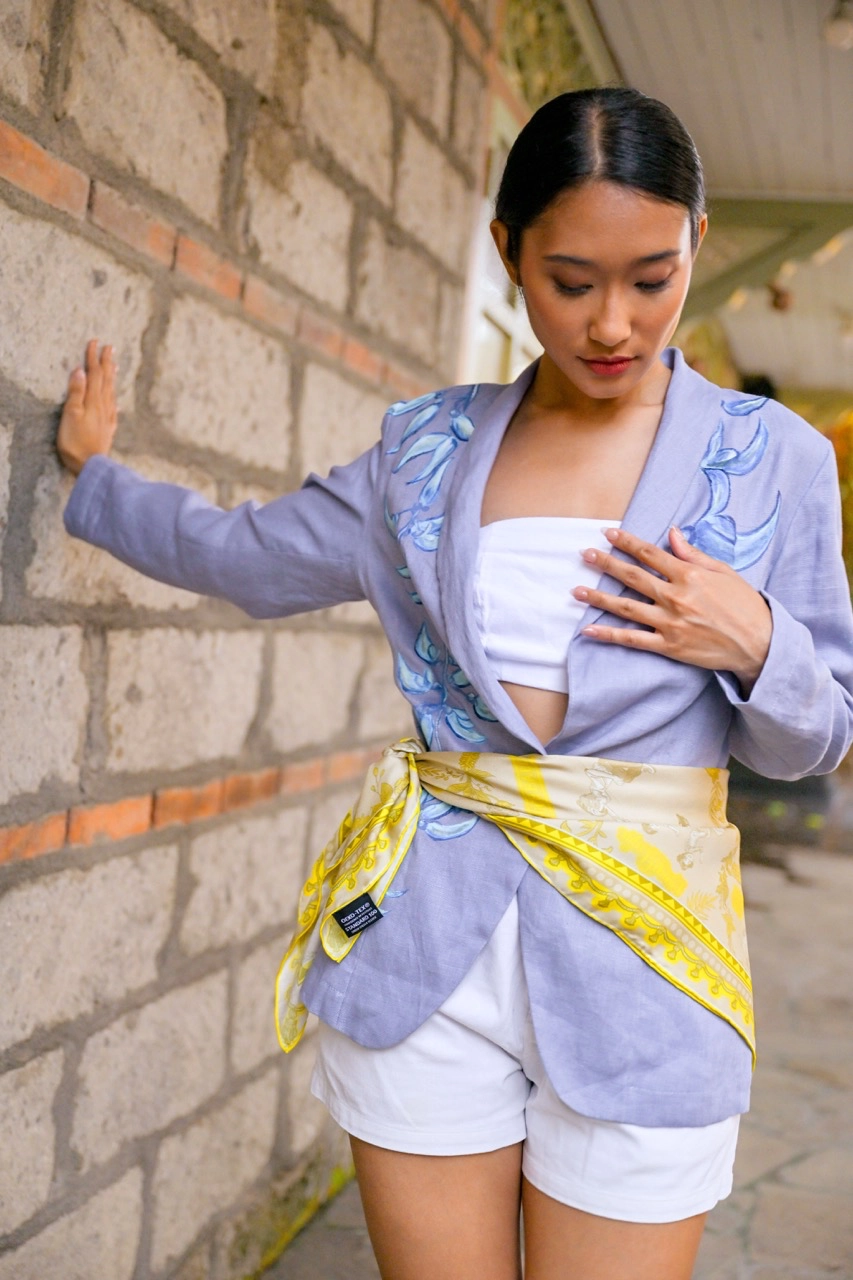 Floral pieces from the collaboration with designer Camille Villanueva and muralist Tara Soriano