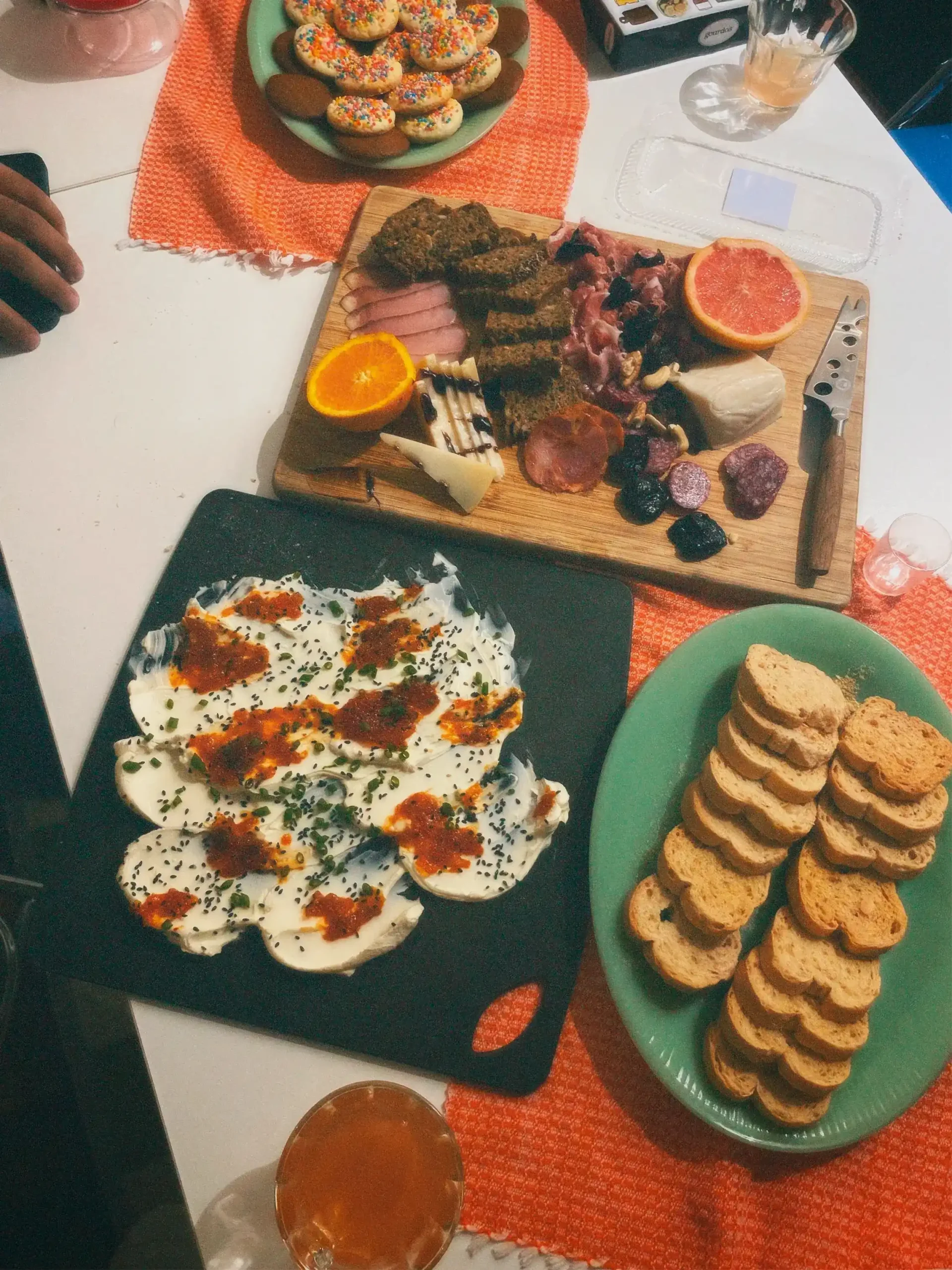 When hosting an inuman, Nick Tolentino likes to use thrifted vintage glasses and tableware