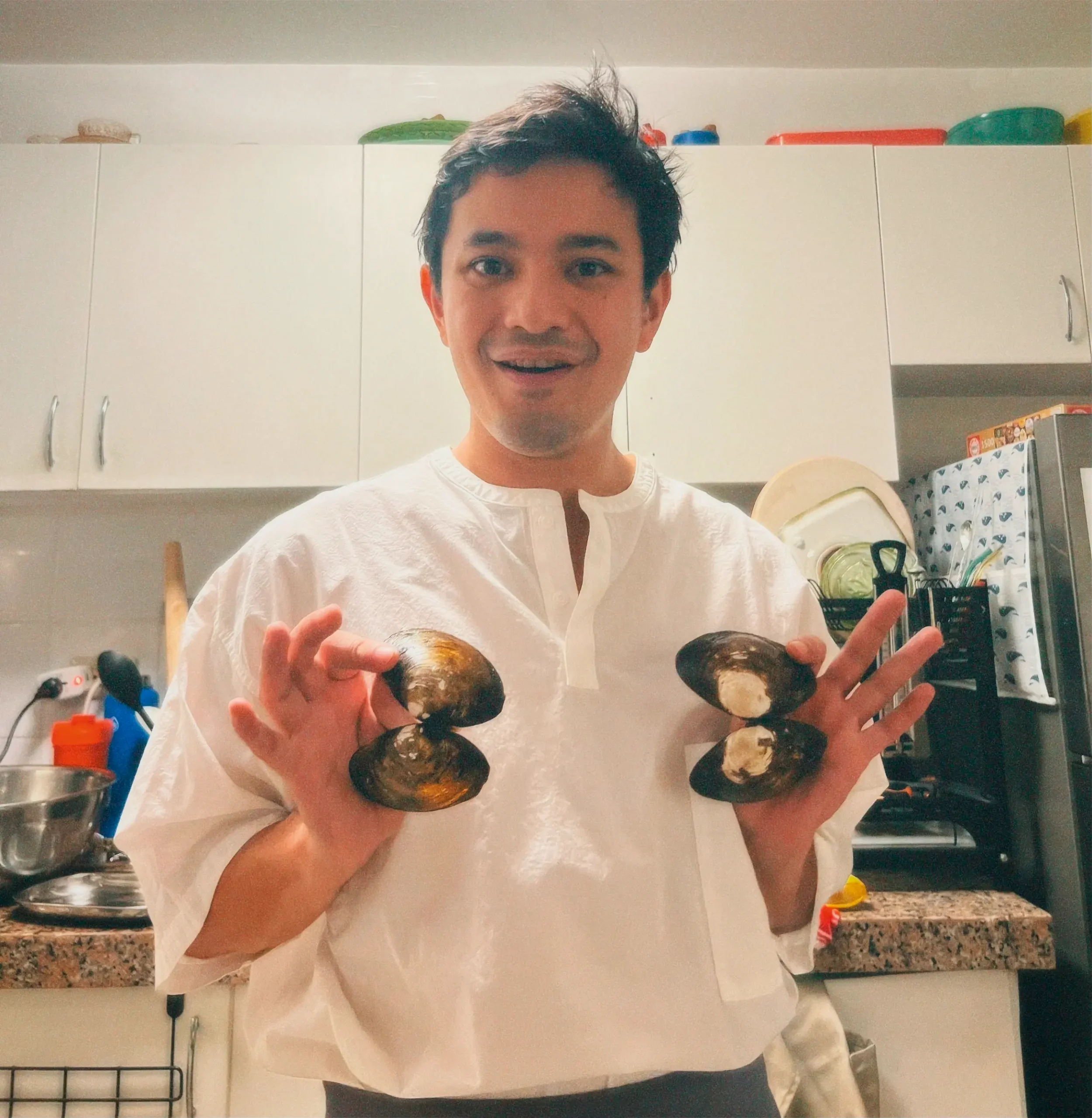 Nick Tolentino is usually busy preparing "pulutan" during his inumans